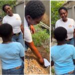 Actress Yvonne Jegede And Her Son Hold "Funeral" For Their Dead Pet Fish [Video]