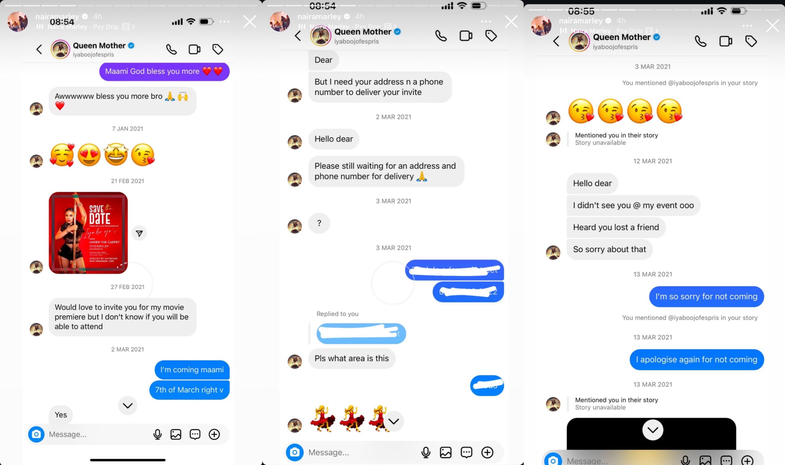 Naira Marley Shares Old Chat With Iyabo Ojo Before Mohbad’s Death