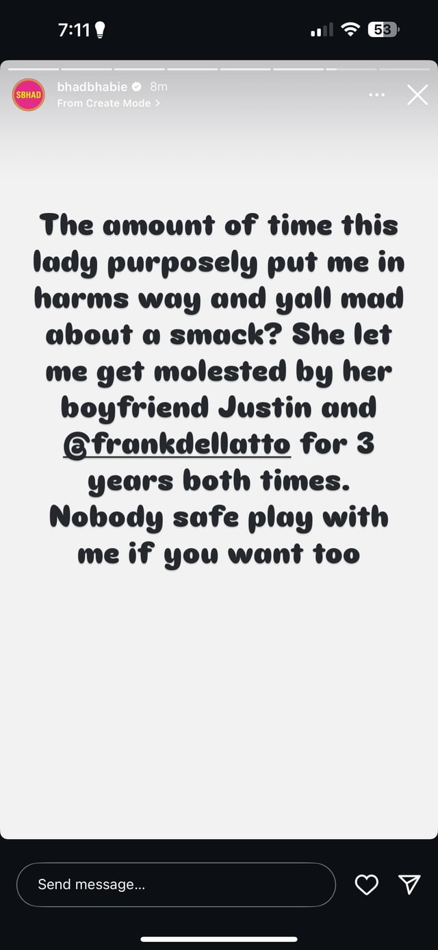 "I Smacked The Sh*t Out Of Her" - Bhad Bhabie Shares Video Of Her Fighting With Her Mother