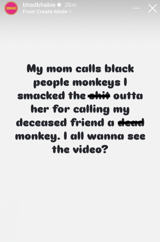 "I Smacked The Sh*t Out Of Her" - Bhad Bhabie Shares Video Of Her Fighting With Her Mother