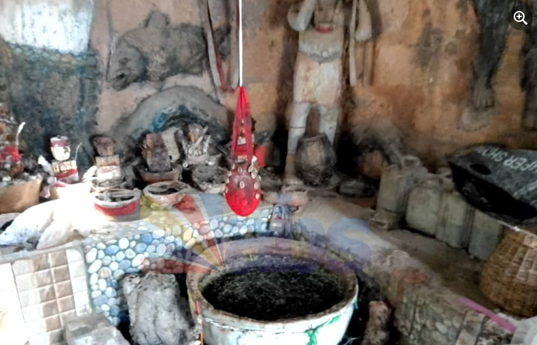 Anambra Government Shuts Down Shrine Linked To "Oke Ite" And "Yahoo Plus" In Okija [Video]