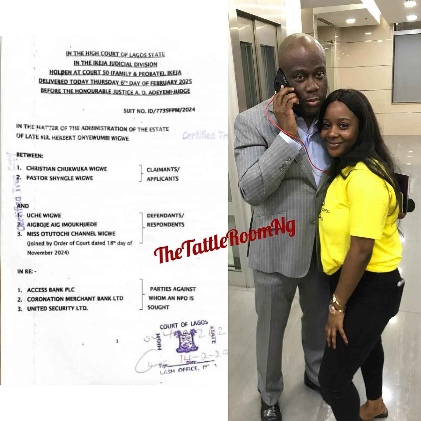 Herbert Igwe’s Father Allegedly Drags Granddaughter To Court Over Late Son's Properties