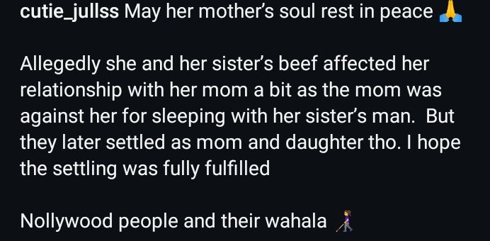 Actress Chacha Eke Reportedly Loses Her Mother