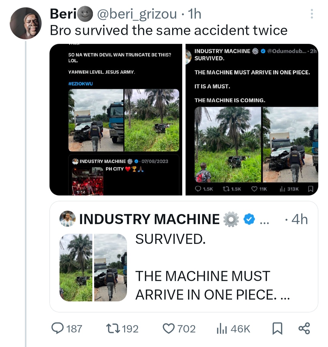 Odumodublvck Reacts After Being Accused Of Gaining Sympathy With Old Accident Photos 2 These are old pictures. Please do your research. And are at different times