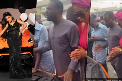 Mercy Eke Takes Her Lamborghini To Church For Dedication And Prayers [Video]