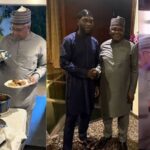 Burna Boy Meets Aliko Dangote As They Break Ramadan Fast Together [Photos/Video]