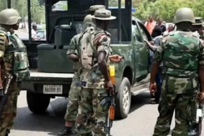 Military Officers Invade Ikeja Electric Office, 'Assault Staff, Steal Laptops, Phones' [Video]