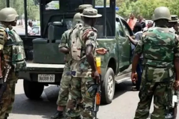 Military Officers Invade Ikeja Electric Office, 'Assault Staff, Steal Laptops, Phones' [Video]