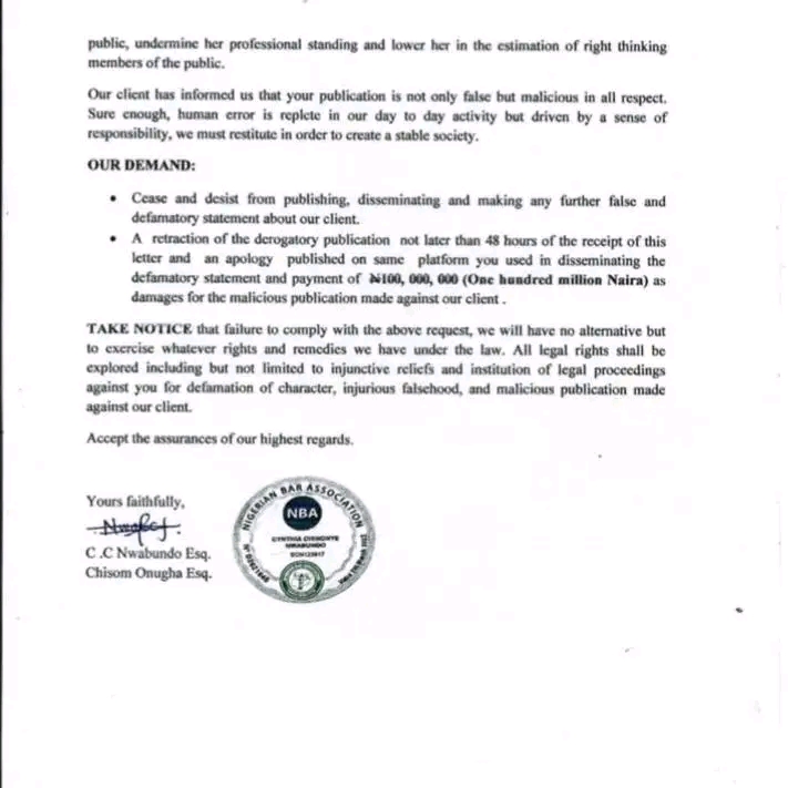 Destiny Etiko Files N100m Lawsuit Against Queeneth Hilbert Over Alleged Defamation