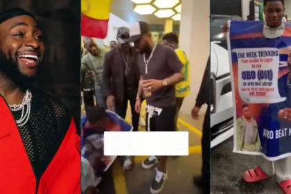 Davido Meets Fan Who Trekked From Asaba To Lagos [Video]