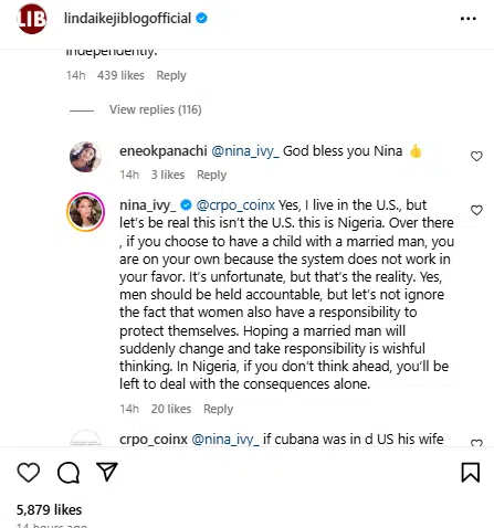 Cubana Chief Priest Can’t Be Forced To Take Care Of Alleged Child – Nina Ivy