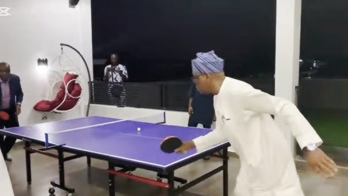 Nyesom Wike Seen Playing Table Tennis Amid Claims He Suffered Partial Stroke [Video]