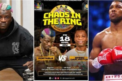 Portable Cancels Fight With Speed Darlington, Demands N100m To Face Anthony Joshua [Video]