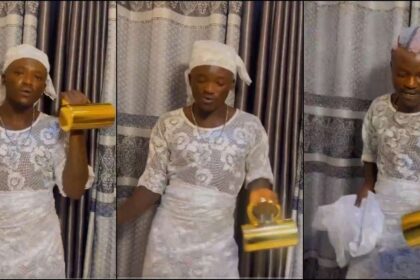 Reactions As Portable Rocks Blouse And Wrapper In New Video 45 Reactions As Portable Rocks Blouse And Wrapper In New Video