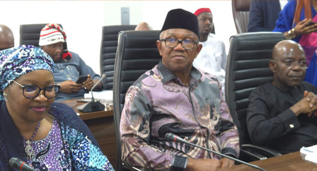 Peter Obi, Alex Otti Asks INEC To Recognize Nenadi Usman As Labour Party Chairman