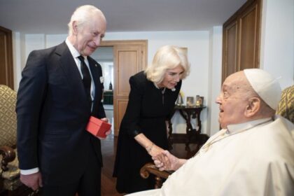 King Charles III And Queen Camilla Visit Pope Francis During Trip To Italy