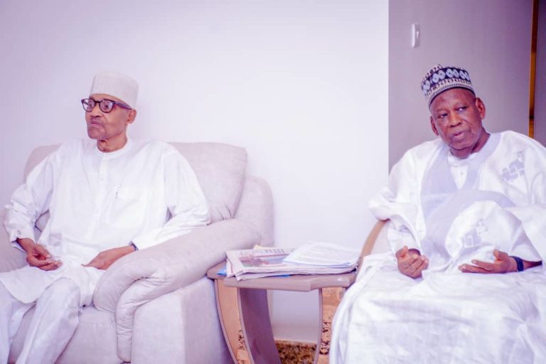 APC ‘Retaliates’ As Ganduje Leads Delegation To Visit Buhari In Kaduna [Photos]