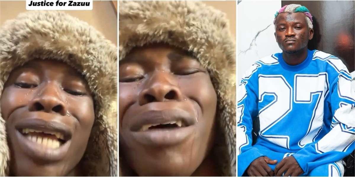 Portable’s New Signee, Wiznurudeen Breaks Down In Tears As He Begs Saheed Osupa [Video]