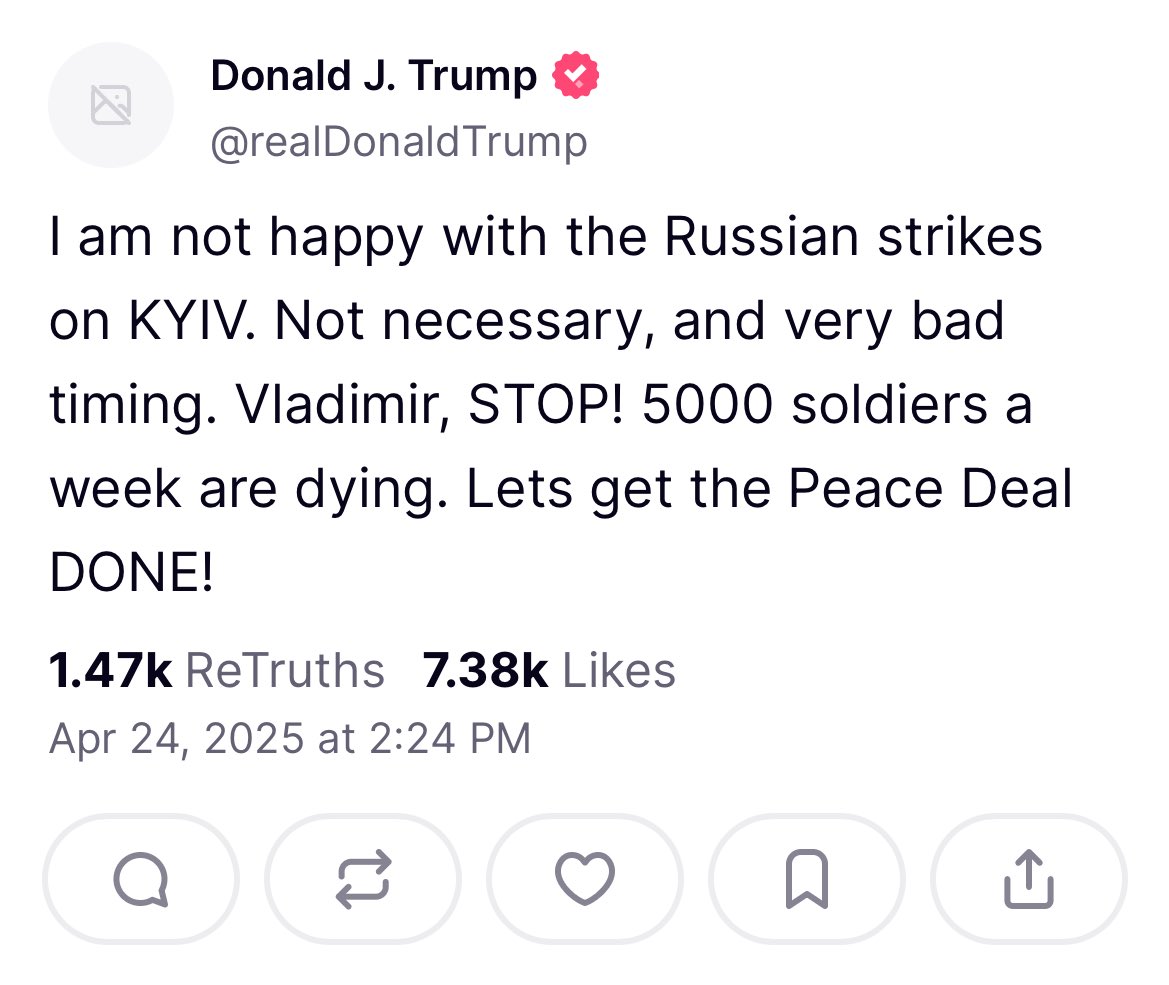 Trump Asks Putin To End Ukraine Attacks, Claims 5,000 Soldiers Killed Each Week