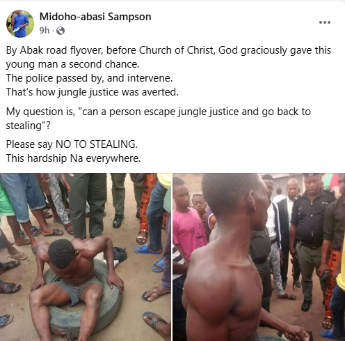 Police Stop Mob Attack, Rescue Suspected Thief In Akwa Ibom [Photos]