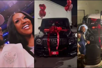 Davido Gifts Chioma A Brand New G-Wagon For Her 30th Birthday [Video]