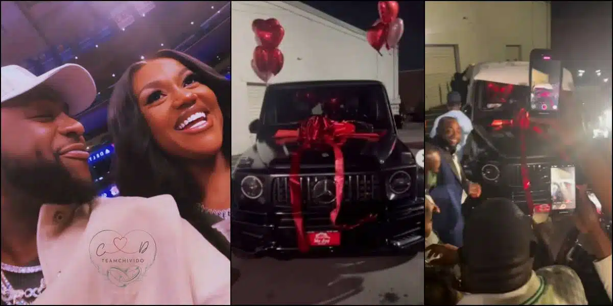 Davido Gifts Chioma A Brand New G-Wagon For Her 30th Birthday [Video]