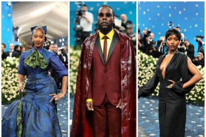 Photos Of Nigerian Stars Burna Boy, Tems, Ayra Starr, Chimamanda Adichie At 2025 MET Gala
