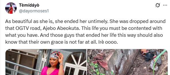 Sεx Worker Brutally Killed By Suspected Ritualists In Ogun, Private Part Removed