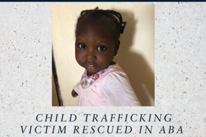 NAPTIP Rescues 2-Year-Old Trafficking Girl Sold For N100,000 In Aba