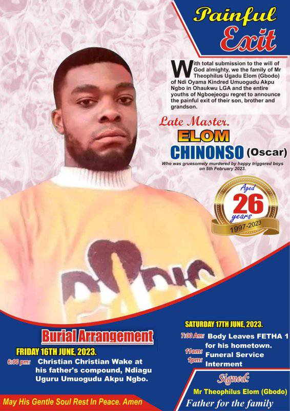 Court Sentences Ebonyi LG Chairman’s Cousin, 3 Others To Death By Hanging For Murder