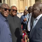 Tinubu Meets Peter Obi And Fayemi At Pope Leo’s Inauguration Ceremony [Photos]