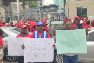 Workers Stage Protest At Finance Ministry Over Poor Welfare Conditions [Photos]