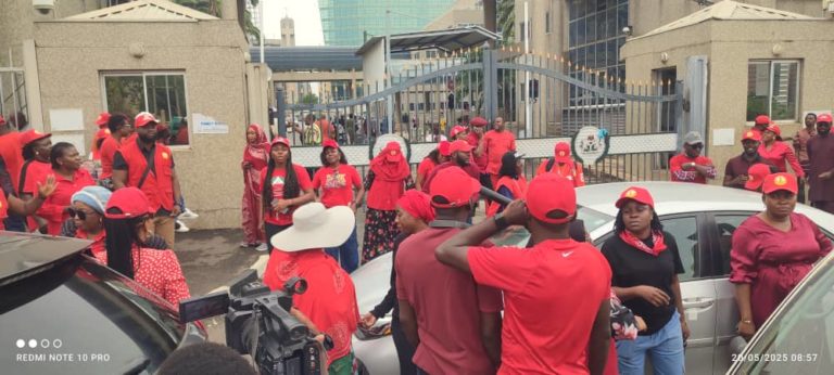 Workers Stage Protest At Finance Ministry Over Poor Welfare Conditions [Photos]