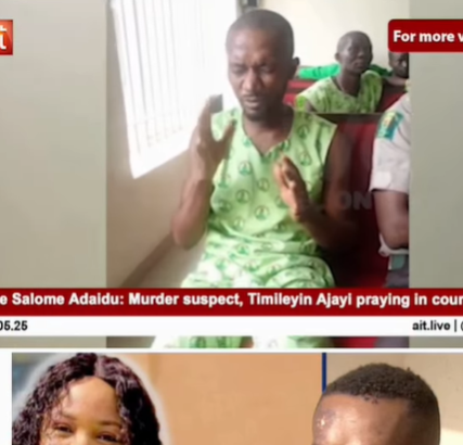 Timilehin Ajayi, Suspected Killer Of NYSC Member, Seen Praying In Court [Video]
