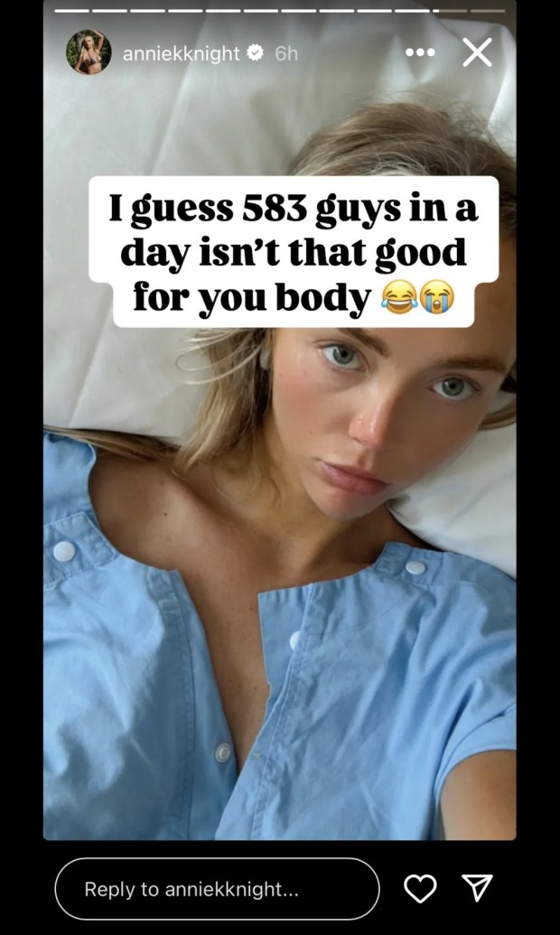 OnlyFans Star, Annie Knight Hospitalised After Sleeping With 583 Men In Six Hours 6 OnlyFans Star, Annie Knight Hospitalised After Sleeping With 583 Men In Six Hours