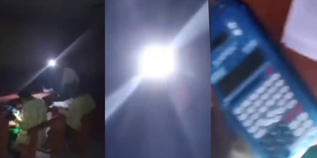 Outrage As Students Write WAEC Exam At Night Using Torchlight In Delta [Video]