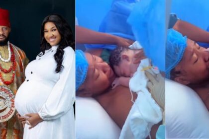 Yul Edochie And Judy Austin Welcomes Third Child, Announces Her Name [Video]