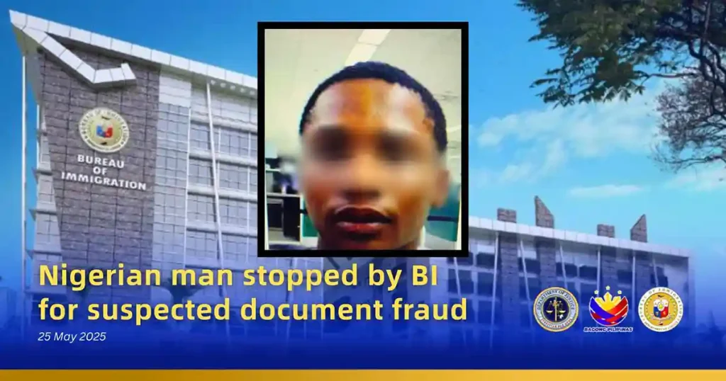 Nigerian Man Caught Trying To Enter Philippines With Fake Student Documents
