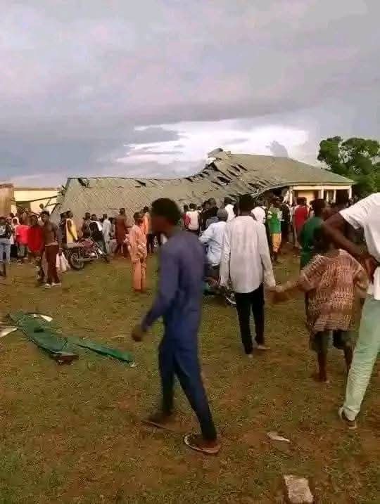 Class Building Collapses On Students Writing WAEC Exams In Taraba [Photos]