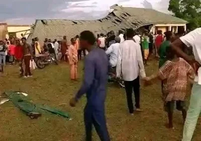 Class Building Collapses On Students Writing WAEC Exams In Taraba [Photos]