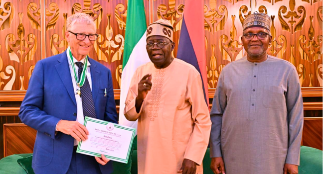 President Tinubu Confers Nigeria’s Third-Highest National Honour On Bill Gates