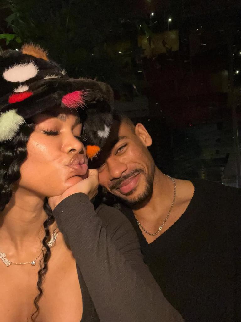 Teyana Taylor And Aaron Pierre Confirm Romance With A Kiss On His 31st Birthday