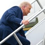 President Trump Stumbles While Climbing Steps To Air Force One [Video]