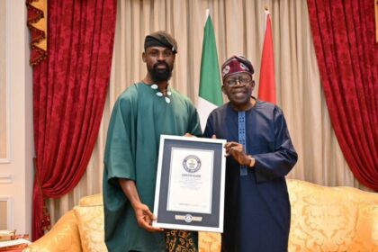 Tunde Onakoya Visits President Tinubu With His Guinness World Record Certificate