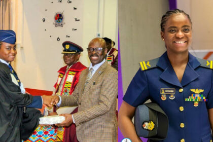 Nigeria’s First Female Fighter Pilot, Kafayat Sanni Wins Awards In Ghana [Photos]