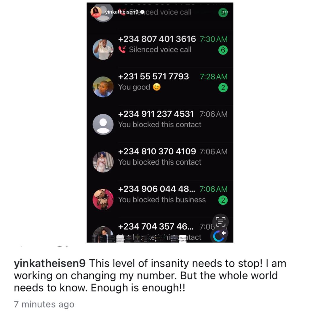 Linc Edochie’s New Wife, Yinka Releases May Edochie’s Phone Number To Fans