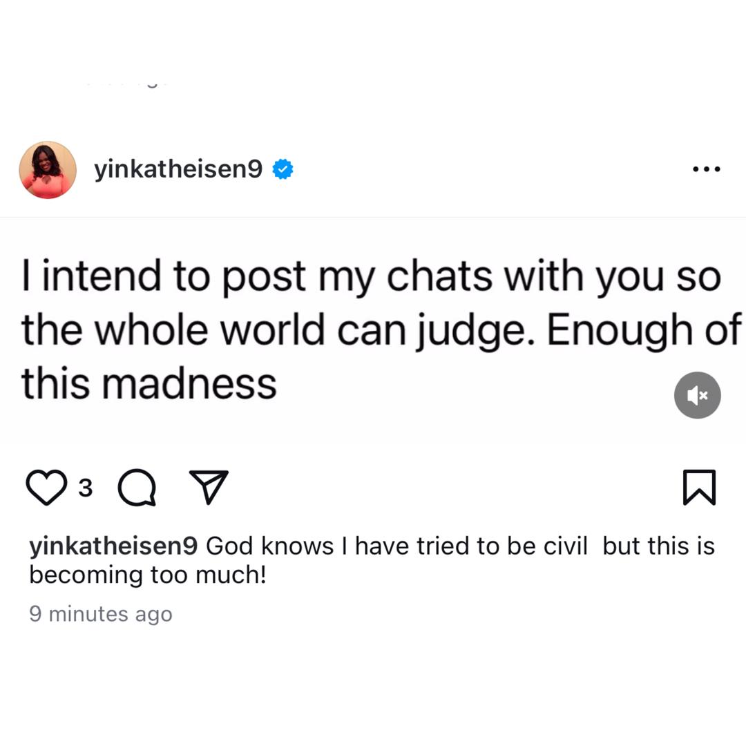 Linc Edochie’s New Wife, Yinka Releases May Edochie’s Phone Number To Fans