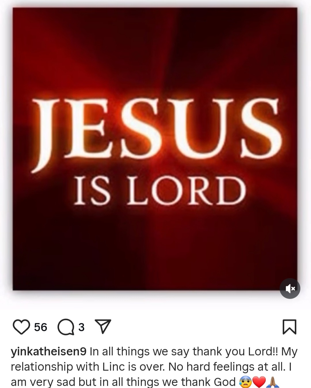 Yinka Theisen Confirms Split From Linc Edochie Weeks After Announcing Their Marriage