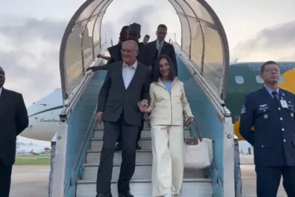 Brazilian Vice President Geraldo Alckmin And Wife Arrive In Nigeria