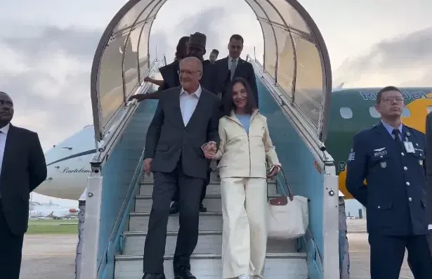 Brazilian Vice President Geraldo Alckmin And Wife Arrive In Nigeria